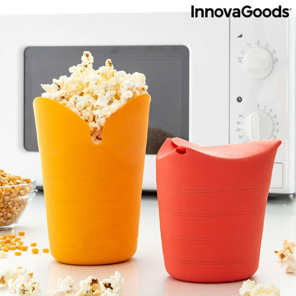 Popcorn Popper in Silicone Pieghevole – Set da 2 | InnovaGoods