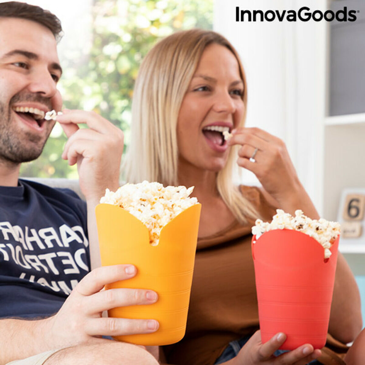 Popcorn Popper in Silicone Pieghevole – Set da 2 | InnovaGoods