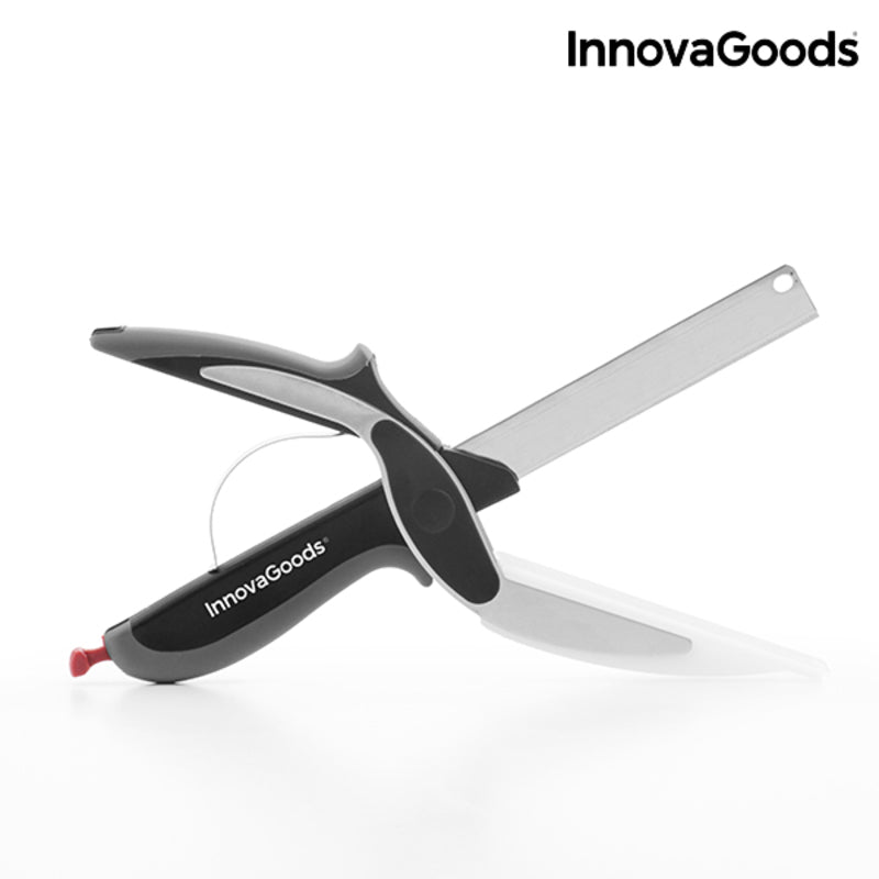 Coltello-Forbici da Cucina Multifunzione con Tagliere Integrato – Scible InnovaGoods