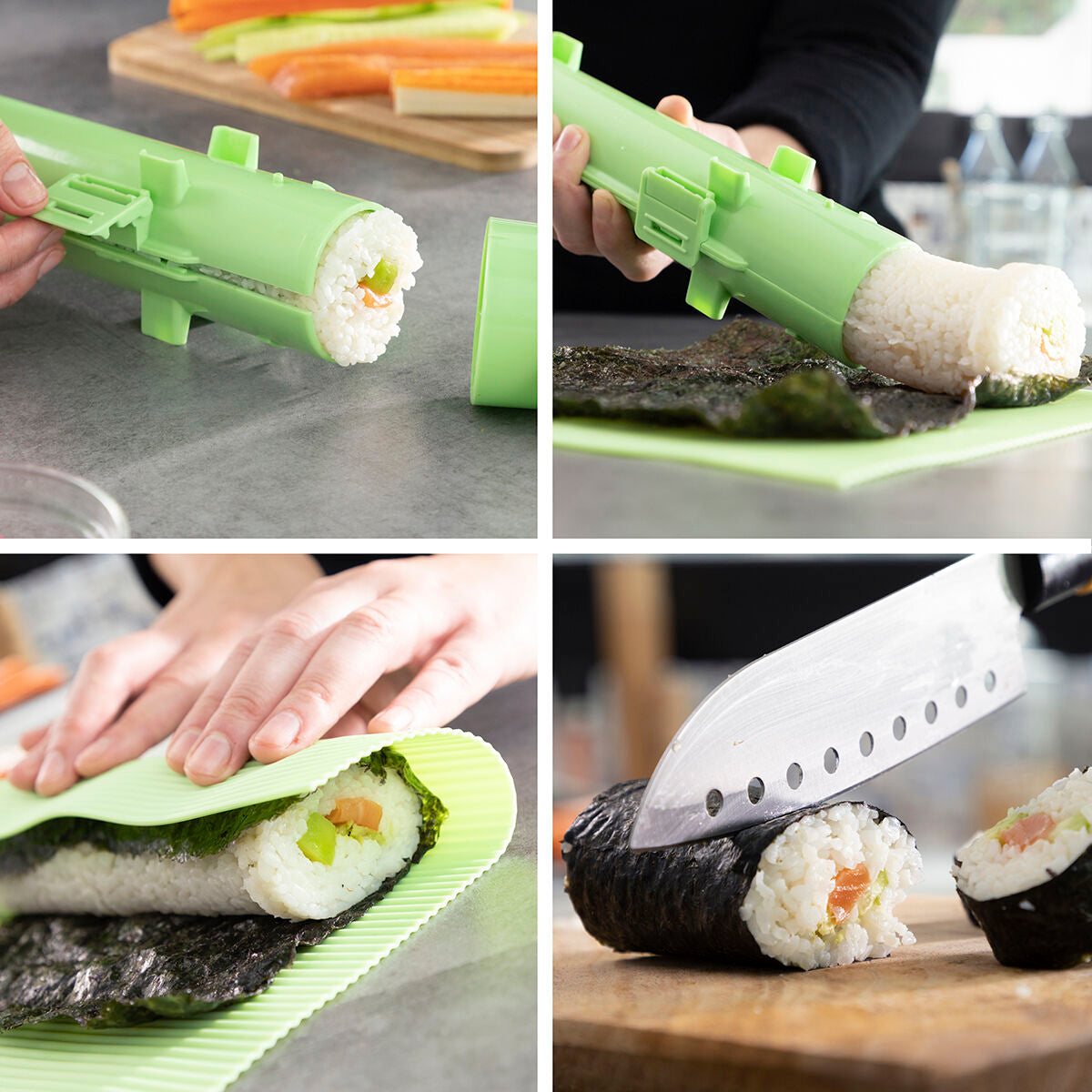 Sushi Set con Ricette Suzooka – Preparazione Sushi Facile e Veloce (3 Pezzi)