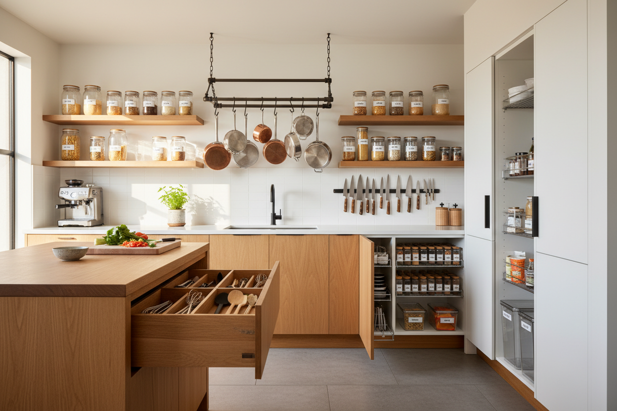 efficenza nell'organizzazione in cucina